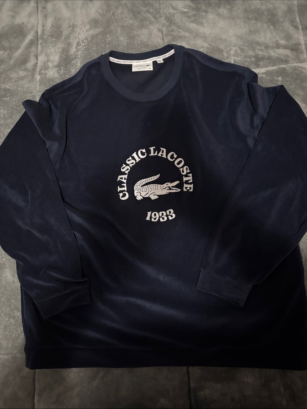 Lacoste Navy Crewneck Sweatshirt XXL